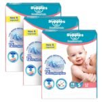 Amazon Brand - Supples Premium Baby Diaper Pants | 234 Baby Diapers | Small | 4-8 Kg | 78 x 3 Packs | 12 Hrs Absorption | Cushiony Cotton Soft Fabric | Phthalates-Free | Triple Leak Guard