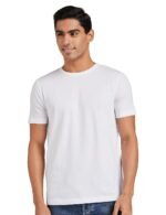 Amazon Brand - Symbol Men's Solid Cotton T Shirt | Round Neck | Half Sleeve | Plain-Regular Fit (Available in Plus Sizes)