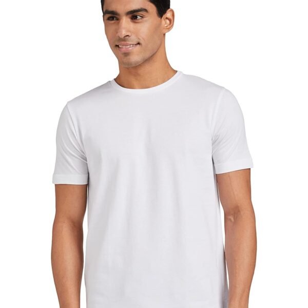 Amazon Brand - Symbol Men's Solid Cotton T Shirt | Round Neck | Half Sleeve | Plain-Regular Fit (Available in Plus Sizes)