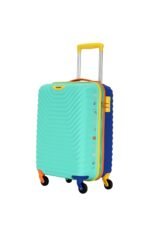 American Tourister Cabin Trolley Bag for Travel|Splash 55 Cms Polycarbonate Hardsided Small Luggage Bag|Speed_Wheel 8 Wheel Suitcase for Travel|Trolley Bag for Travelling,Multicolor,55.1 Centimeters