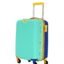 American Tourister Cabin Trolley Bag for Travel|Splash 55 Cms Polycarbonate Hardsided Small Luggage Bag|Speed_Wheel 8 Wheel Suitcase for Travel|Trolley Bag for Travelling,Multicolor,55.1 Centimeters