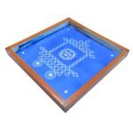 Anciently Ratham Kolam Rangoli Stencil Wooden, Rangoli Sacha Wooden, 1 Piece (10x10 Inches)