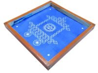 Anciently Ratham Kolam Rangoli Stencil Wooden, Rangoli Sacha Wooden, 1 Piece (10x10 Inches)