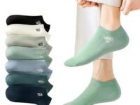 Ankle Length Socks For Men And Women Free Size Pack of 7 | Made With Cotton Breathable, Anti Odour & Moisture Absorbent Cotton Unisex Cute Design (Multi Color)