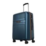 Aristocrat Atlas Check-in Trolley Bag 77cm | Large | Hard Luggage | Smooth 8-Wheel Suitcase | Secure Combination Lock with Sturdy Zipper | Full Fabric Convipack | 3-Year Warranty (Teal Blue)