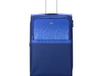 Aristocrat Drift Check-in Expander Trolley Bag 79cm | Large | Soft Luggage | Smooth 8-Wheel Suitcase | Secure Combination Lock with Sturdy Zipper | Robust Construction | 3-Year Warranty (Blue)