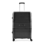 Aristocrat Harbour Cabin Trolley Bag 76 cm | Large | Polypropylene Hardshell Sided Luggage | Smooth 8-Wheel Suitcase | Combination Lock with Sturdy Zipper | 3-Year Warranty - Unisex (Black)