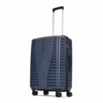 Aristocrat Medium Polypropylene Airpro Spinner Check-in 66 Cm() 8 Wheels Trolley Bags for Travel Hard Case Luggage, Lightweight with Combination Lock & Robust Trolley with 3 Years Warranty (Blue)