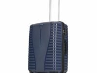 Aristocrat Medium Polypropylene Airpro Spinner Check-in 66 Cm() 8 Wheels Trolley Bags for Travel Hard Case Luggage, Lightweight with Combination Lock & Robust Trolley with 3 Years Warranty (Blue)