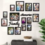 Art Street Beautiful Family Memories Set Of 14 Individual Wall Photo Frame (6-6X8, 6-4X6, 2-8X10) With Mdf Plaque