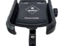 BOBO BM4 Jaw-Grip Waterproof Bike/Motorcycle/Scooter Mobile Phone Holder Mount, Ideal for Maps and GPS Navigation (Black)