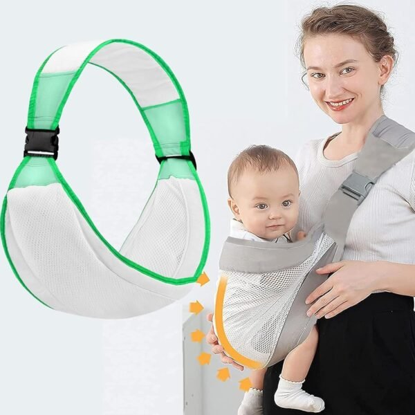 Baby Wrap Carrier,Hands Free Baby Carrier/Ergonomic 3D Mesh Baby Wraps Carrier, Adjustable Baby Sling, Lightweight Breathable Baby Carrier Wrap/Pink