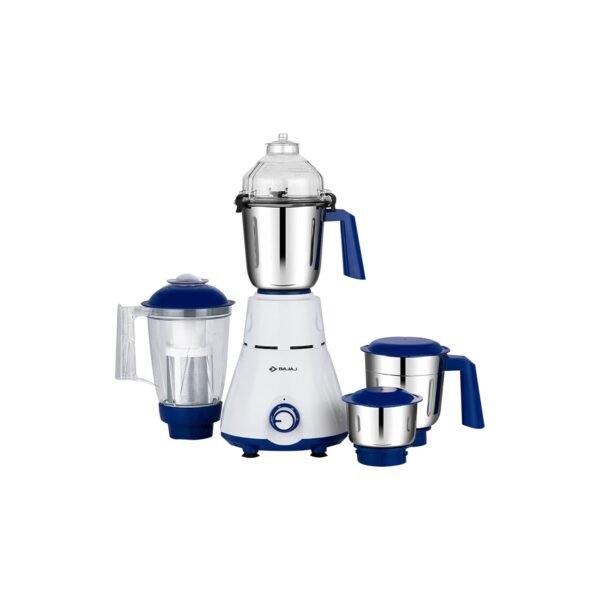 Bajaj Rex 750W Mixer Grinder | 4 Jars | Nutri Pro Feature | Multi-Functional Blade | Rust Proof Boady | 1 Yr Warranty 【White】