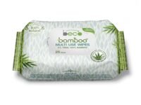 Beco Bamboo Aloe Vera Wet Wipes, 25 Pulls Each, Pack of 1, 100% Natural & Eco-Friendly