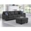 Berlin 5 Seater Fabric L Shaped Sofa Set for Living Room (Grey)