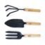 Bloom Buddy 3-Piece Premium Garden Tool Set (10-inch) | Elegant Wooden Handle Gardening Kit – Hand Trowel, Hand Cultivator & Hand Weeder | Durable, Rust-Resistant Tools for Home & Terrace Garden