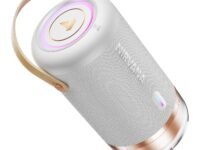 Boat 2026 Launch Nirvana Luxe,360- Surround, Spatial Audio, 100W, 15hrs Battery, Broadcast, App Support, NFC Pairing (Android), Bluetooth Speaker, Wireless Speaker, Portable Speaker (Ivory White)