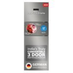 Bosch MaxFlex Convert 302L 3 Star Inverter Frost Free Triple Door Refrigerator (CMC33S03NI, 8-in-1 Convertible, UV Protected Body Shield, VitaFresh Technology, Adaptive UI, Shiny Silver)