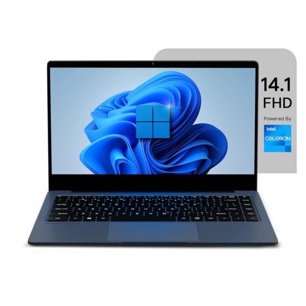 BrowseBook 14.1" FHD IPS Laptop | Best Student & Office Work Laptop | Celeron N4020 | 4GB RAM | 256GB SSD | Windows 11 | 38Wh | 1.3kg | Grey