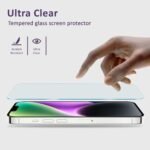 CZARTECH Tempered Glass for iPhone 13/14 / 13 Pro / 16e Screen Guard Protector with Easy Cleaning Kit (Pack of 1)