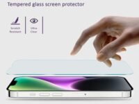 CZARTECH Tempered Glass for iPhone 13/14 / 13 Pro / 16e Screen Guard Protector with Easy Cleaning Kit (Pack of 1)