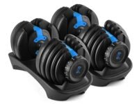 Cockatoo ADB-01 2.5 KG- 24 Kg Adjustable Dumbbell Set, Home Workout Gym Equipment Men and Women, Quick One-Second Adjustment 15-IN-1 Dumbbell Dumbbells Set For Home Gym(1 Year Warranty) (24 Kg, Blue)