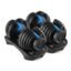 Cockatoo ADB-01 2.5 KG- 24 Kg Adjustable Dumbbell Set, Home Workout Gym Equipment Men and Women, Quick One-Second Adjustment 15-IN-1 Dumbbell Dumbbells Set For Home Gym(1 Year Warranty) (24 Kg, Blue)