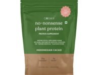 Cosmix No-Nonsense Plant Protein | 24 Protein/Serve, 1Kg Pouch | Indonesian Cacao (Chocolate) | Plant Based Protein, Pea & Rice Isolate | Clean, Easy to Digest | All Essential Amino Acids