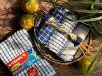 Cotton Kitchen Cleaning Towel (Set of 4 Pcs, Blue) - PXL-KTW-5-Blue