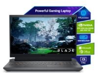 Dell G Series, 13th Gen Intel Core i5-13450HX, NVIDIA RTX 3050-6GB, 16GB DDR5, 512GB SSD, FHD, 15.6"/39.62cm, Windows 11, Microsoft Office Home 2024, 2.65KG, G15-5530, Backlit Keyboard, Gaming Laptop