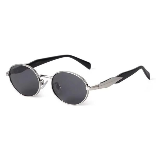 Dervin Retro Oval Sunglasses for Men & Women | Metal Frame | UV400 Protection | Durable, Stylish & Trending Shades