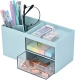 Desktop Organizer with Drawers – Multi-Compartment Office Desk Storage Box for Pens, Stationery, Glasses & Accessories