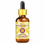Deve Herbes Ashwagandha Oil (Withania somnifera) with Glass Dropper | Infused | Pure | Non-Sticky | Lightweight | Ayurvedic | For Body Massage | Men & Women | 15ml