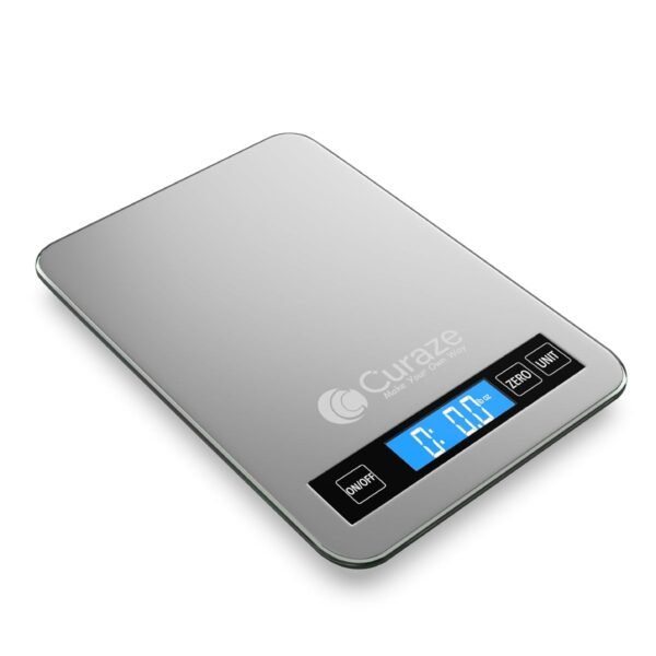 Digital Food Weight Machine For Kitchen up to 10 kg Capacity -Accurate Kitchen Weighing Scale For Home Baking, Cooking & Fitness with Touch Button Tare Function, Ideal For Food Measuring