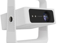 E Gate Atom 4X Air, The Complete Projector with 1080P & 4K Support | Auto Focus + Auto Keystone + Obstacle Avoid | 400 ISO, Android 12 with Netflix, Prime, Live TV | WiFi-BT-HDMI ARC|720p native EGATE