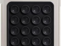 EDNITA Suction Phone Case, Phone Suction Sticker, Silicone Suction Phone Case for Hands-Free Mobile Accessory Holder Grip, Video Phone Accessory Compatible Mirror, Shower-Black (Pack of-1)