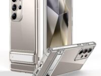 ESR for Samsung Galaxy S24 Ultra Case, Kickstand S24 Ultra Cover with 3 Stand Modes, Military-Grade Drop Protection, Shockproof Slim Phone Case with Patented Kickstand, Boost Series, Clear