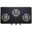 Elica Vetro Glass Top 3 Burner Gas Stove (703 CT VETRO BLK)