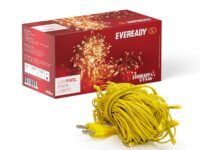 Eveready UTSAV, 15 Meter LED Pixel Chain Lights, 72 LEDs, BIS Approved, Decoration Lighting for Diwali, Christmas, Weddings, Homes & More, Warm White, Pack of 1