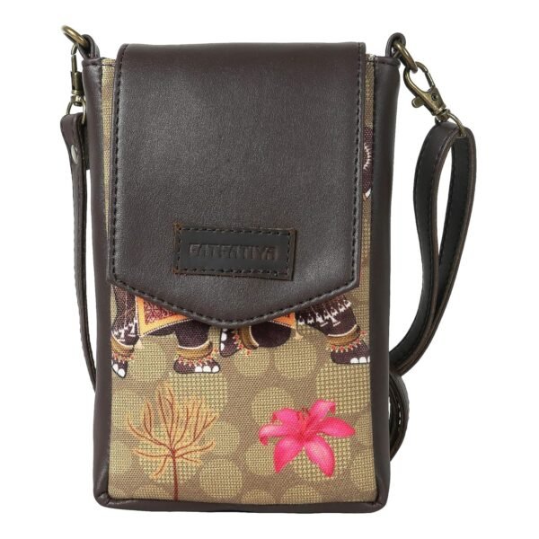 Fatfatiya Cross body Mobile Sling Bag for Women and Girls |Stylish Vegan Leather Ladies Purse with Detachable and Adjustable Strap