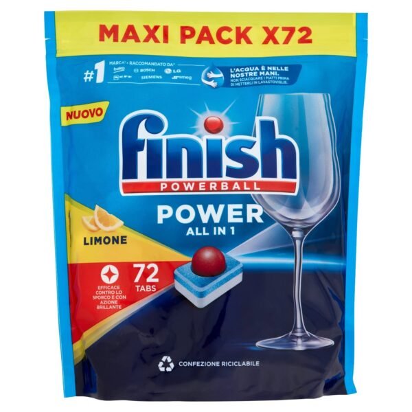 Finish All in One Powerbal Dishwasher Tablets 81's Lemon