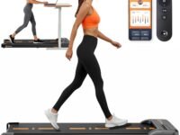Flexnest Flexpad EZ 3HP Walking Pad Treadmill for Home Use | Compact Ultra-Slim | Smart Bluetooth App + Remote | Shock Absorption | LED Display | 9% Incline | 100kg Capacity