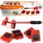 Furniture Lifter Mover Tool Set Heavy Duty Furniture Lifter Mover Tool Set, Furniture Moving Roller Wheel Set for Washing Machines, Fridge,Sofa, Wardrobes Adjustable Height
