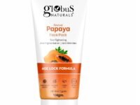 Globus Naturals Papaya Face Pack, For Tan Removal, Age Lock Formula For Pigmentation & Wrinkles with Rice, Diamond, For All Skin Types, 100 gm (Pack of 1)