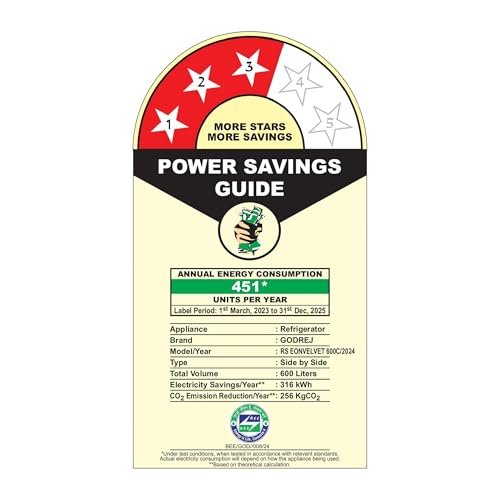 Godrej 600L 3Star | 1+2 Year Additional Warranty | Smart Convertible Zones | Toughened Glass Door | Frost Free Inverter Side By Side Refrigerator (2025 Model, RS EONVELVET 600C RIT BK GL, Black Glass)