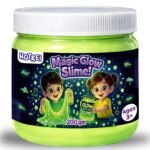 HOTKEI (200gm) Glow in The Dark Slime for Kids DIY Toy Slimy Glowing Slime Gel Jelly Putty Art Toys Birthday Gift Box for Boys Girls 3 to 10 Years