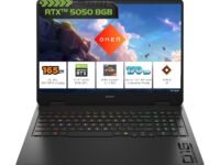 HP Omen, AMD Ryzen AI 7 350, 8GB RTX 5050, 24GB DDR5(Upgradeable) 1TB SSD, 165Hz, 2k WUXGA, 3ms, 400 nits, 16'(40.6cm) Win11, M365* Office24, Black, 2.44kg, ap0165AX, RGB, AI Gaming Laptop