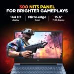 HP Victus AMD Ryzen 5 Hexa Core 8645HS - (16 GB/512 GB SSD/Windows 11 Home/4 GB Graphics/NVIDIA GeForce RTX 2050/144 Hz) fb3003AX Gaming Laptop (15.6 inch, Blue, 2.29 Kg, with MS Office)