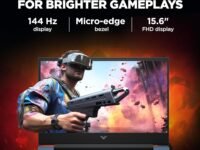 HP Victus AMD Ryzen 5 Hexa Core 8645HS - (16 GB/512 GB SSD/Windows 11 Home/4 GB Graphics/NVIDIA GeForce RTX 2050/144 Hz) fb3003AX Gaming Laptop (15.6 inch, Blue, 2.29 Kg, with MS Office)