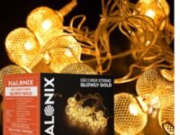 Halonix Decorer Glowly Gold 15 Bright Led String Light | Diwali Light | Christmas Light | Wedding Light | Festive Lights for Home Decoration (Warm White, 4 Meters)